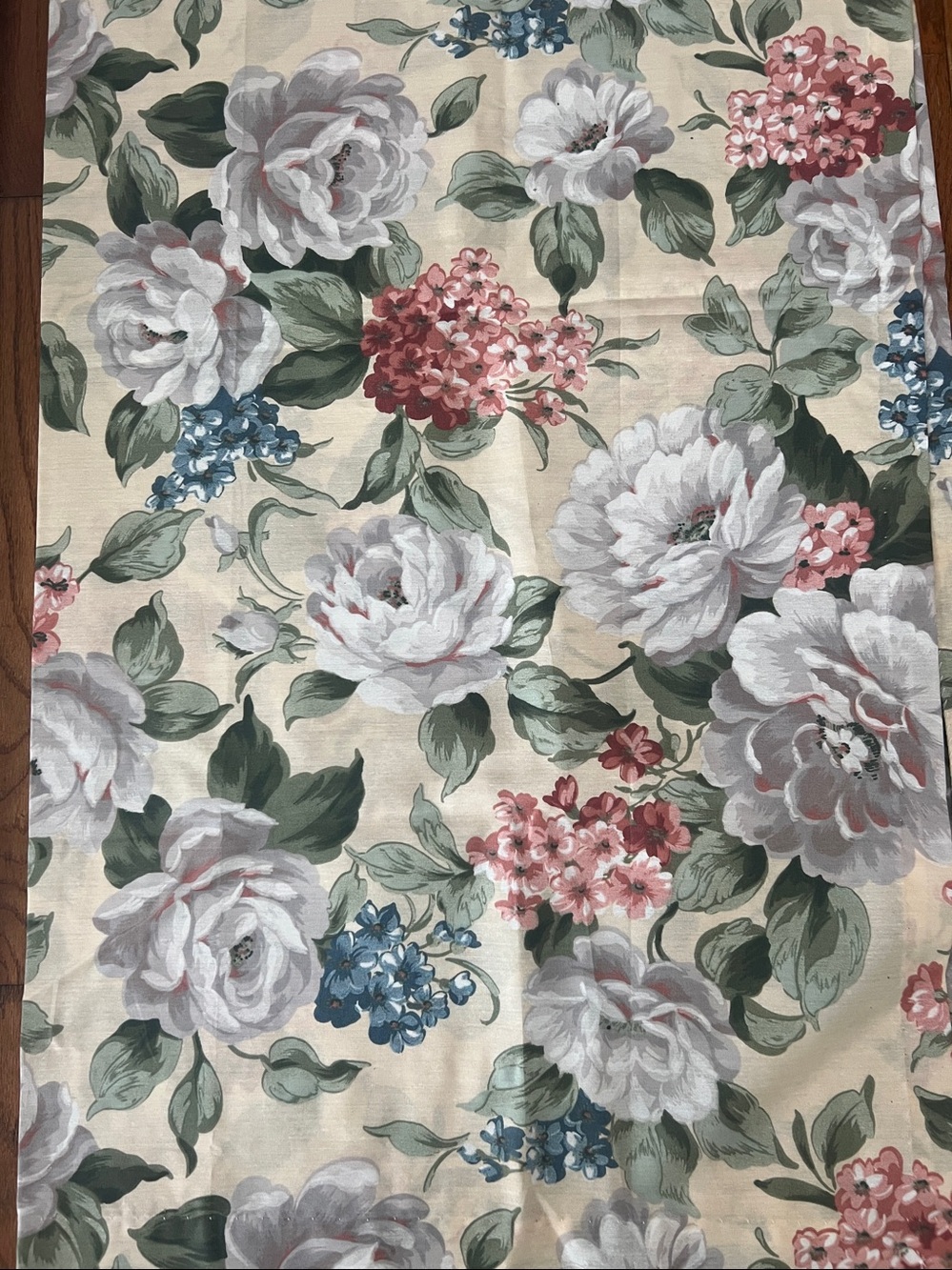 Crown Craft Williamsburg Floral Garden Gable 2 Panel Curtains 84”x40” Tie Backs - Picture 2 of 6